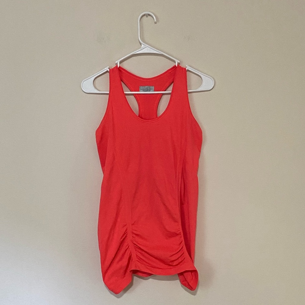 Athleta Orange Fastest Track Racerback Athletic Tank Top Size Medium
